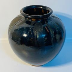 徳田八十吉　陶器 花瓶 壺 飴釉 鉄釉 飾り壺　九谷焼 徳田八十吉 陶器 花瓶 壺 飴釉 鉄釉 飾り壺 九谷焼 - メルカリ