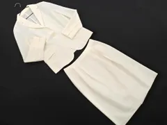 green label relaxing グリーンレーベルリラクシング ユナイテッドアローズ ストレッチ セットアップ ジャケット スカート スーツ size36/オフホワイト ■◇ レディース