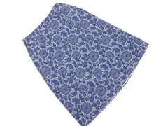 SunaUna スーナウーナ 総レース柄 プリント Aライン 台形 スカート size40/紺 ■◇ レディースのサムネイル