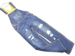 COCOLULU ココルル ダメージ加工 デニム サロペット オーバーオール size27/青 ■■ レディースのサムネイル