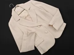 Feroux フェルゥ レース パールビーズ テーラード ジャケット size3/ライトベージュ ■◇ レディースのサムネイル