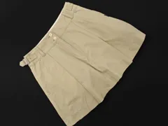 PEARLY GATES パーリーゲイツ GOLF ゴルフ リネン混 ロゴ フレア スカート size0/ベージュ ■◆ レディースのサムネイル