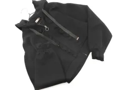 axes femme アクシーズファム ショート丈 フリル ジップアップ パーカー sizeF/黒 ■◇ レディースのサムネイル