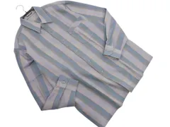 Pierre Cardin ピエールカルダン ウール100% シャツ sizeL/グレーxグリーン ◇■ メンズのサムネイル