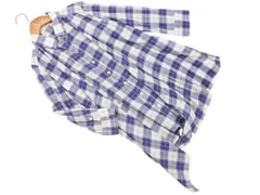 CLEAR IMPRESSION クリアインプレッション チェック 七分袖 シャツ size1/白ｘ紺 ■◇ レディースのサムネイル