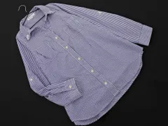 THE SHOP TK ザショップティーケー タケオキクチ ビジュー ストライプ シャツ sizeF/青 ■◇ レディースのサムネイル