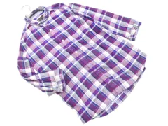 NICOLE ニコル MONSIEUR ムッシュ チェック 七分袖 シャツ size48/白ｘ紫 ■◇ メンズのサムネイル