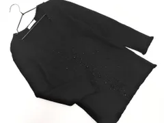 Style com スタイルコム ビーズ カーディガン sizeL/黒 ■◇ レディースのサムネイル