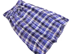 JUSGLITTY ジャスグリッティー チェック ロング スカート size2/紺 ■◇ レディース