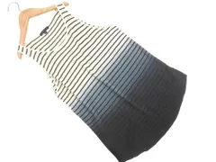 theory セオリー リネン混 グラデーション ボーダー ニット ベスト sizeS/白ｘ紺 ■◇ レディースのサムネイル