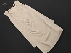 ketty ケティ サテン スパンコール 素材切替 ノースリーブ ワンピース size3/ライトベージュ ■◆ レディースのサムネイル