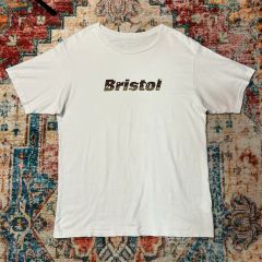 F.C.Real Bristol FCRB ファイヤーロゴ 半袖Tシャツ 白 - メルカリ