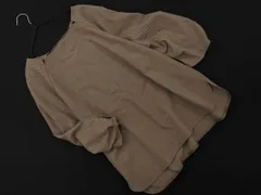 SCAPA スキャパ ウール混 千鳥柄 ブラウス シャツ size38/ダークブラウン ◇■ レディースのサムネイル