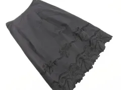 CHRISTIAN AUJARD クリスチャンオジャール フレア スカート size9/黒 ■■ レディースのサムネイル