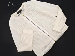 UNTITLED アンタイトル レース 切替 ノーカラー ジャケット size2/白 ■◇ レディースのサムネイル