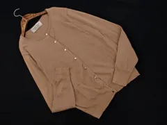 nano universe ナノユニバース ニット カーディガン size38/茶 ■◇ レディース