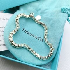 19センチ 925 ベネチアン ブレスレット 【美品】TIFFANYティファニー 極美品✨️ 925 ブレスレット ベネチアンチェーン ティファニー アクセサリー
