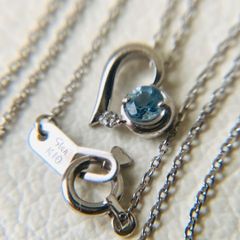 STAR JEWELRY K10 パールインザハート ネックレス - メルカリ