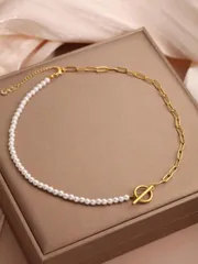 ジュエリー レディース ネックレス 1個 ステンレス鋼 金メッキ フラットヘビ骨チェーンネックレス レディース、ボヘミアンスタイルジュエリー、ホリデーギフトに最適