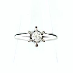 プラチナ pt 900 ダイヤモンド 0.4ct 造幣局 ホールマーク リング 