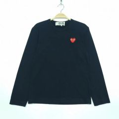 PLAY COMME des GARCONS 長袖 Tシャツ ブラック S - メルカリ