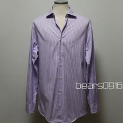 Fralbo napoli ギンガムチェック ワイドカラーシャツ M相当 極美品
