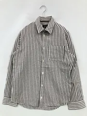 A.P.C. アーペーセー シャツ/ブラウス XS ホワイト コットン チェック柄 ミドル丈 長袖 レギュラーカラー メンズ