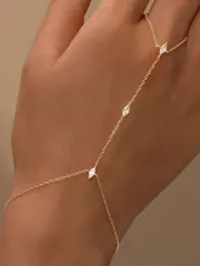 ジュエリー レディース ブレスレット 925スターリングシルバー 悪魔の目リング ブレスレットセット、女性用繊細なキュービックジルコニアブレスレットとリングチェーン、ボディジュエリー、デイリーウェア、結婚式、パーテ