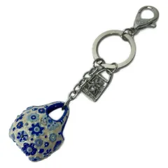 ThinkBee(シンクビー) キーホルダー(チャーム) - ブルー×アイボリー バッグモチーフのサムネイル