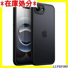 JETech iPhone 17e 2026 / iPhone 16e용 매트 케이스 내충격성 밀리터리 그레이드의 낙하 보호 광택의 반투명 배면 스마트폰 커버 지문 방지 6.1 인치 디스플레이 블랙 1885