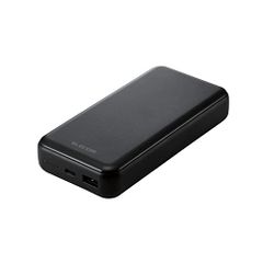 ELECOM 20000mAh 대용량 20W 2 포트 Type-C USB-A USB PD 대응 [iPhone 16 15 14 iPad 각종 대응] 블랙 EC-C07BK 무료 배송 59de4a47