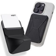 MOFT [공식 직영점] 자력 강화판 스마트 폰 스탠드 iPhone 17/16/15/14/13/12 시리즈 대응 MOVAS? 카드 케이스 MagSafe 대응 마그넷 카드 수납 지갑 스탠드 스마트 폰 그립 얇은 경량 접이식 1006c015