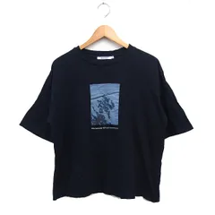 コロニー トゥーワンスリーナイン COLONY 2139 プリント Tシャツ カットソー 半袖 丸首 スクエア コットン 綿 M ブラック 黒 /FT10