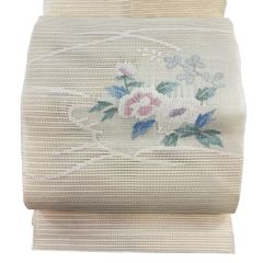 R52名古屋帯 夏帯 金銀糸 松葉 絽綴れ 正絹 着物帯 仕立て上り - メルカリ
