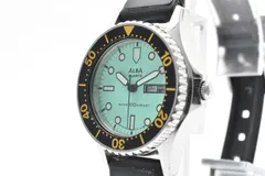 SEIKO ALBA V248-0070 レディース クォーツ ダイバーズ 腕時計