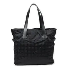 [中古] CHANEL シャネル大型ニュー トラベルライン トート黒トラベルライン ナイロンキャンバスA