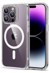 ESR iPhone 14 Pro Max 케이스 3배 미군 MIL 규격 내충격 상처에 강한 배면 무선 충전 스트랩 홀 첨부 phone14promax 케이스 아이폰 14 프로 맥스용 HaloLock 탑재 클리어 Classic Series