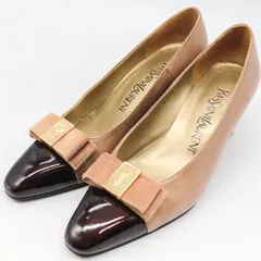 イヴ・サンローラン パンプス リボン ブランド シューズ 靴 レディース 35サイズ 濃ベージュ YVES SAINT LAURENT 【中古】のサムネイル