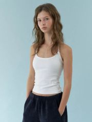 CLANE THIN CORD BARE TOP 白 ベアトップキャミ新品未使用 - メルカリ