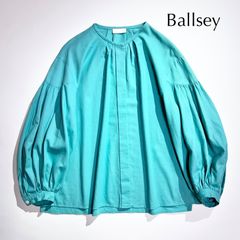 Ballsey☆パフブラウス☆シルク☆サテン☆ピンタック☆ギャザー 