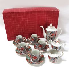 有田焼 仁祥窯 遊器浪漫 献上古伊万里 コーヒーカップ＆ソーサー5客