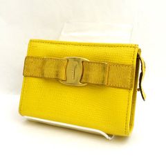 Salvatore Ferragamo キーケース ヴァラ イエロー - メルカリ