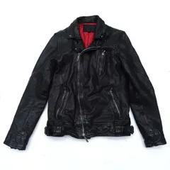 JACKROSE ◆ダブルライダースジャケット/山羊革/ブラック/サイズ3 290703J 【メンズ/MEN/男性/ボーイズ/紳士】 メンズファッション【中古】のサムネイル