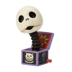 ジャック イン ザ ボックス ミニ 10.2cm ナイトメア ビフォア クリスマス ハロウィン | ディズニー トラディションズ ジムショア グッズ フィギュア 人形 置物 彫刻 Jim Shore 正規輸入品