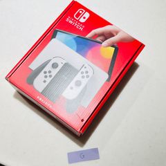 液晶横スレ傷あり】Nintendo Switch 有機ELモデル ホワイト 本体 付属
