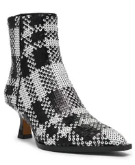 ベッツィジョンソン レディース シューズ ブーツ・レインブーツ Betsey Johnson Womens Louisa Embellished PointedToe Booties BlackWhiのサムネイル