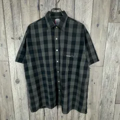 DEVILOCK × LRG デビロック エルアールジー コラボ 日本製 グレー 半袖 チェック シャツのサムネイル