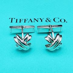 ◇ティファニー◇新品仕上済 シグネチャー クロス カフス Ag925 8.66g