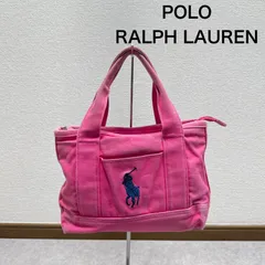 POLO RALPH LAUREN ポロ ラルフローレン キャンバス 小型 ハンドバッグ 刺繍ポニーのサムネイル