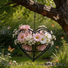 アイアン フラワーバスケット2個セット ハンギングバスケット ガーデン